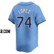 Jacob Lopez Men's Tampa Bay Rays Light Blue Limited Alternate Jersey