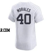 Jacob Morales Men's New York Yankees White Elite Home Jersey