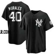 Jacob Morales Youth New York Yankees Black/White Replica Jersey