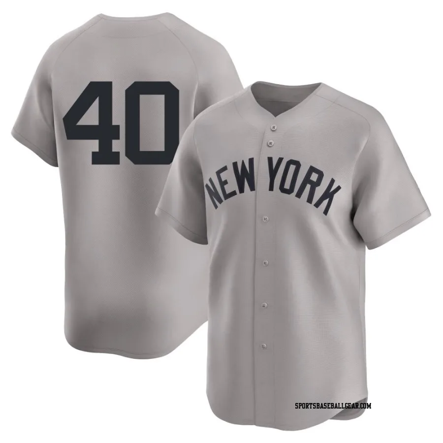 Jacob Morales Youth New York Yankees Gray Limited Away 2nd Jersey