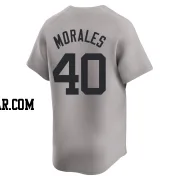 Jacob Morales Youth New York Yankees Gray Limited Away Jersey