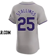 Jacob Stallings Men's Colorado Rockies Gray Elite Road Jersey