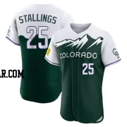 Jacob Stallings Men's Colorado Rockies Green Authentic 2022 City Connect Jersey