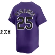 Jacob Stallings Men's Colorado Rockies Purple Limited Alternate Jersey