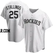 Jacob Stallings Men's Colorado Rockies White Replica Home Jersey