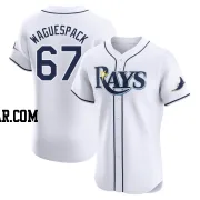 Jacob Waguespack Men's Tampa Bay Rays White Elite Home Jersey