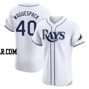 Jacob Waguespack Men's Tampa Bay Rays White Elite Home Jersey