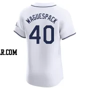 Jacob Waguespack Men's Tampa Bay Rays White Elite Home Jersey