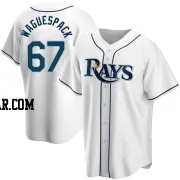 Jacob Waguespack Men's Tampa Bay Rays White Replica Home Jersey