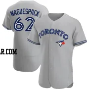 Jacob Waguespack Men's Toronto Blue Jays Gray Authentic Road Jersey