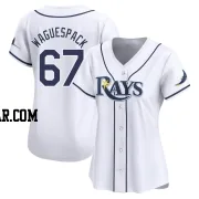 Jacob Waguespack Women's Tampa Bay Rays White Limited Home Jersey