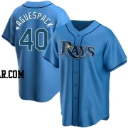 Jacob Waguespack Youth Tampa Bay Rays Light Blue Replica Alternate Jersey