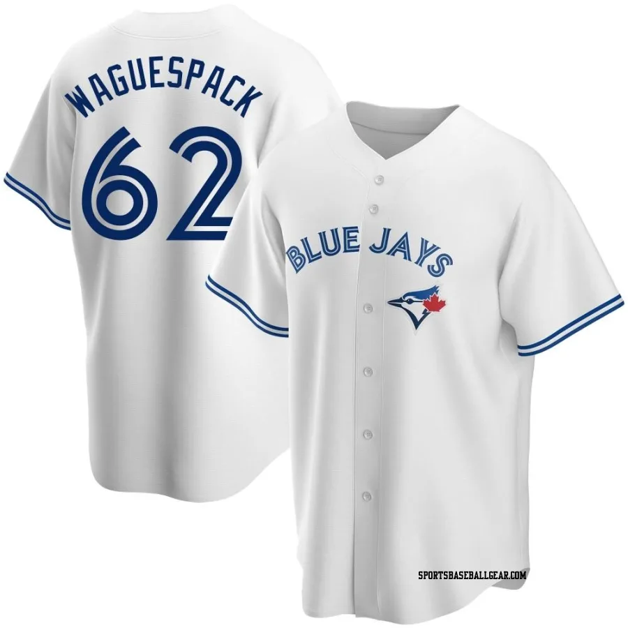 Jacob Waguespack Youth Toronto Blue Jays White Replica Home Jersey