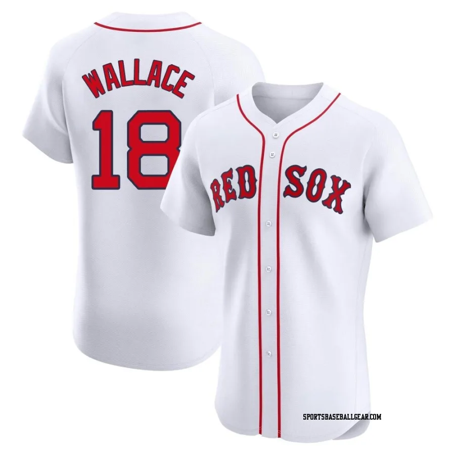 Jacob Wallace Men's Boston Red Sox White Elite Home Jersey