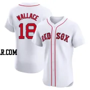 Jacob Wallace Men's Boston Red Sox White Elite Home Patch Jersey