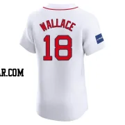 Jacob Wallace Men's Boston Red Sox White Elite Home Patch Jersey