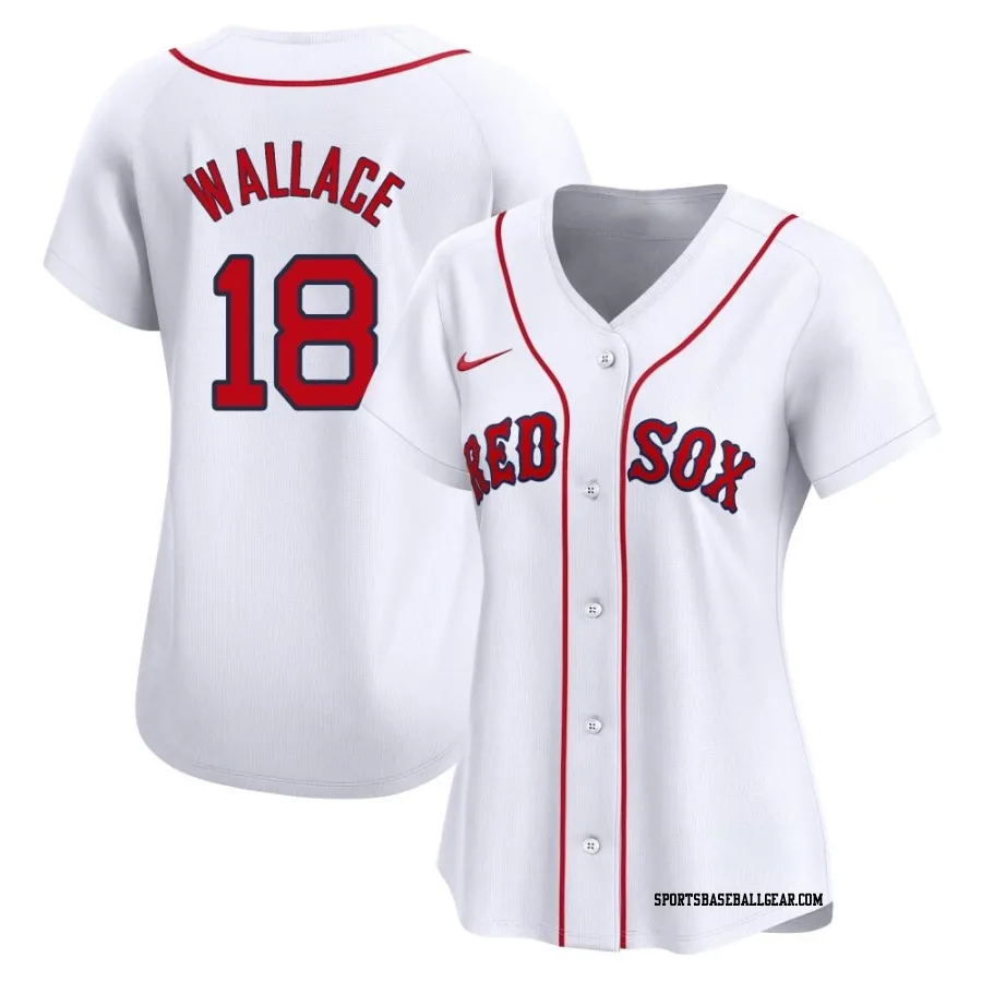 Jacob Wallace Women's Boston Red Sox White Limited Home Jersey