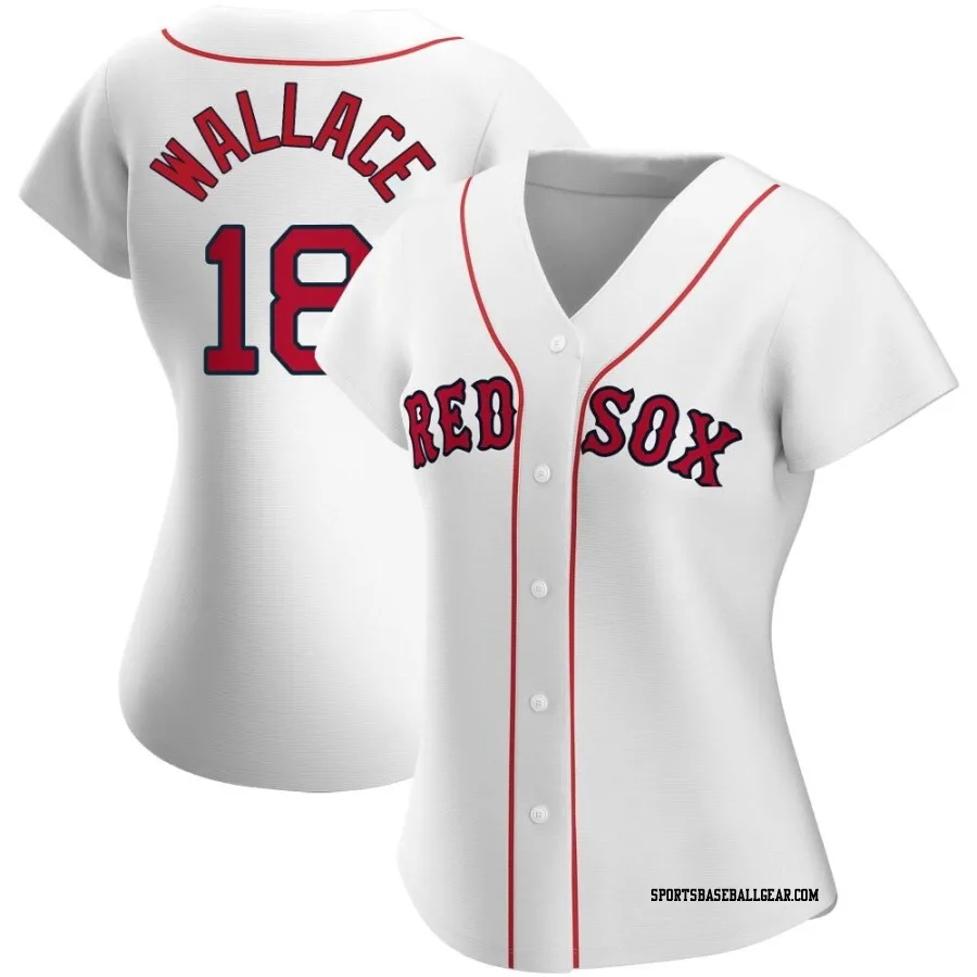 Jacob Wallace Women's Boston Red Sox White Replica Home Jersey