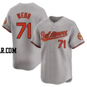 Jacob Webb Men's Baltimore Orioles Gray Limited Road Jersey