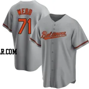 Jacob Webb Men's Baltimore Orioles Gray Replica Road Jersey