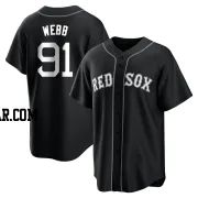 Jacob Webb Men's Boston Red Sox Black/White Replica Jersey