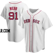 Jacob Webb Men's Boston Red Sox White Replica Home Jersey