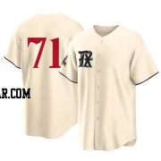 Jacob Webb Men's Texas Rangers Cream Replica 2023 City Connect Jersey