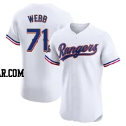 Jacob Webb Men's Texas Rangers Gold Elite White 2024 Collection Jersey