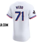 Jacob Webb Men's Texas Rangers Gold Elite White 2024 Collection Jersey