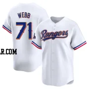 Jacob Webb Men's Texas Rangers Gold Limited White 2024 Collection Jersey