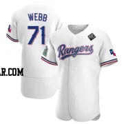 Jacob Webb Men's Texas Rangers White Authentic Home 2023 World Series Jersey