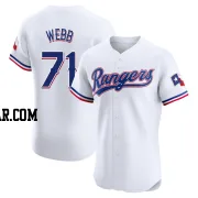 Jacob Webb Men's Texas Rangers White Elite Home Jersey