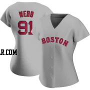 Jacob Webb Women's Boston Red Sox Gray Authentic Road Jersey