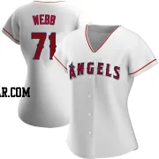 Jacob Webb Women's Los Angeles Angels White Authentic Home Jersey