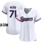 Jacob Webb Women's Texas Rangers Gold Limited White 2024 Collection Jersey