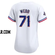 Jacob Webb Women's Texas Rangers Gold Limited White 2024 Collection Jersey