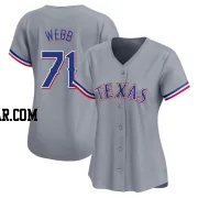 Jacob Webb Women's Texas Rangers Gray Limited Away Jersey