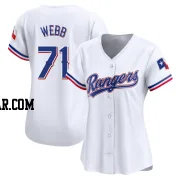 Jacob Webb Women's Texas Rangers White Limited Home Jersey