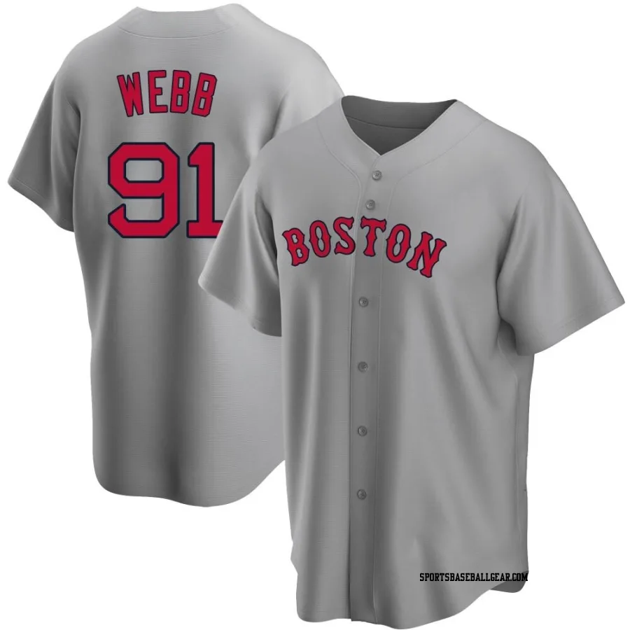 Jacob Webb Youth Boston Red Sox Gray Replica Road Jersey