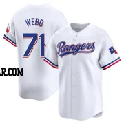 Jacob Webb Youth Texas Rangers White Limited Home Jersey