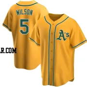 Jacob Wilson Men's Oakland Athletics Gold Replica Alternate Jersey