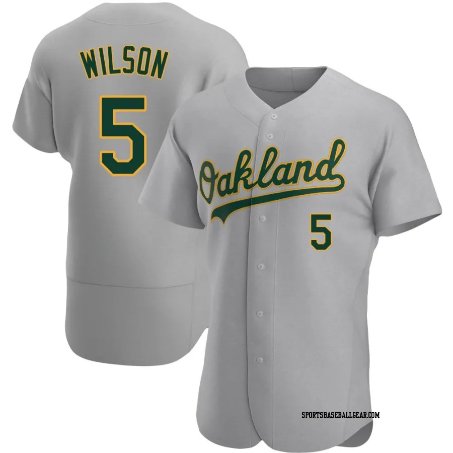 Jacob Wilson Men's Oakland Athletics Gray Authentic Road Jersey