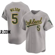 Jacob Wilson Men's Oakland Athletics Gray Limited Away Jersey