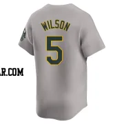 Jacob Wilson Men's Oakland Athletics Gray Limited Away Jersey