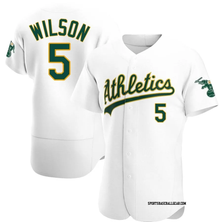 Jacob Wilson Men's Oakland Athletics White Authentic Home Jersey