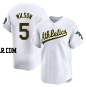 Jacob Wilson Men's Oakland Athletics White Limited Home Jersey