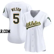 Jacob Wilson Women's Oakland Athletics White Limited Home Jersey