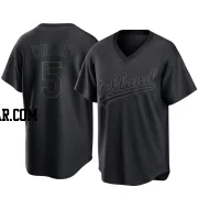 Jacob Wilson Youth Oakland Athletics Black Replica Pitch Fashion Jersey