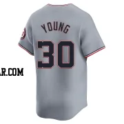 Jacob Young Men's Washington Nationals Gray Limited Road Jersey