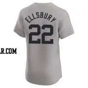 Jacoby Ellsbury Men's New York Yankees Gray Elite Road Jersey